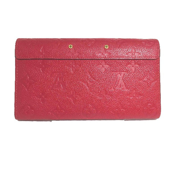 LOUIS VUITTON Long Wallet Purse M62459 Monogram canvas Red Long Wallet Purse Monogram Portefeuille Women