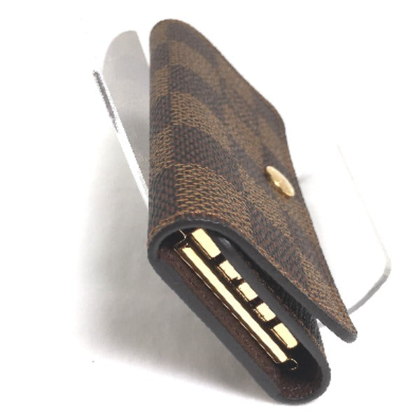 LOUIS VUITTON Key case Key holder  N62631 Damier canvas Brown Key case for 4 Key holder Damier Multicles4 unisex(Unisex)