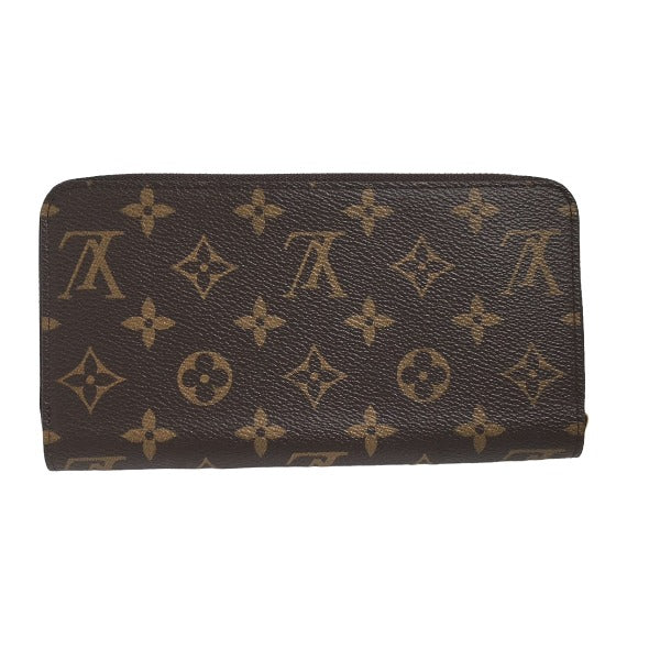 LOUIS VUITTON Long Wallet Purse M41895 Monogram canvas Fuchsia Zip Around Monogram Zippy wallet unisex(Unisex)