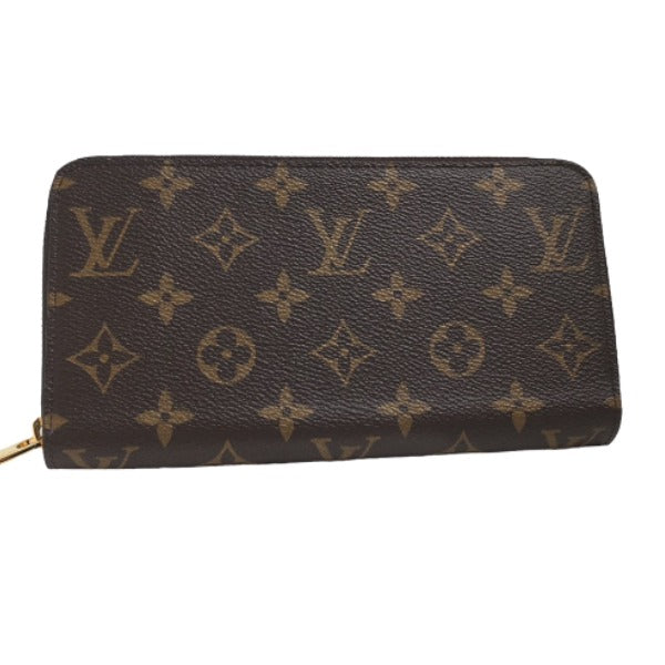LOUIS VUITTON Long Wallet Purse M41895 Monogram canvas Fuchsia Zip Around Monogram Zippy wallet unisex(Unisex)