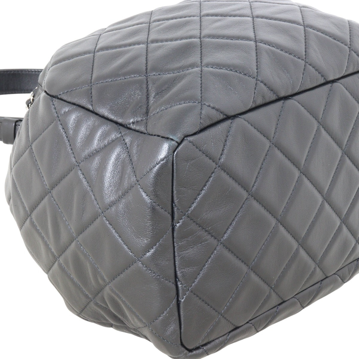 Chanel Quilted CC Drawstring Bucket Bag