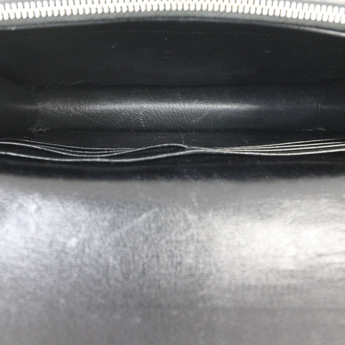 Saint Laurent Kate Tassel Chain Wallet Croc-Embossed