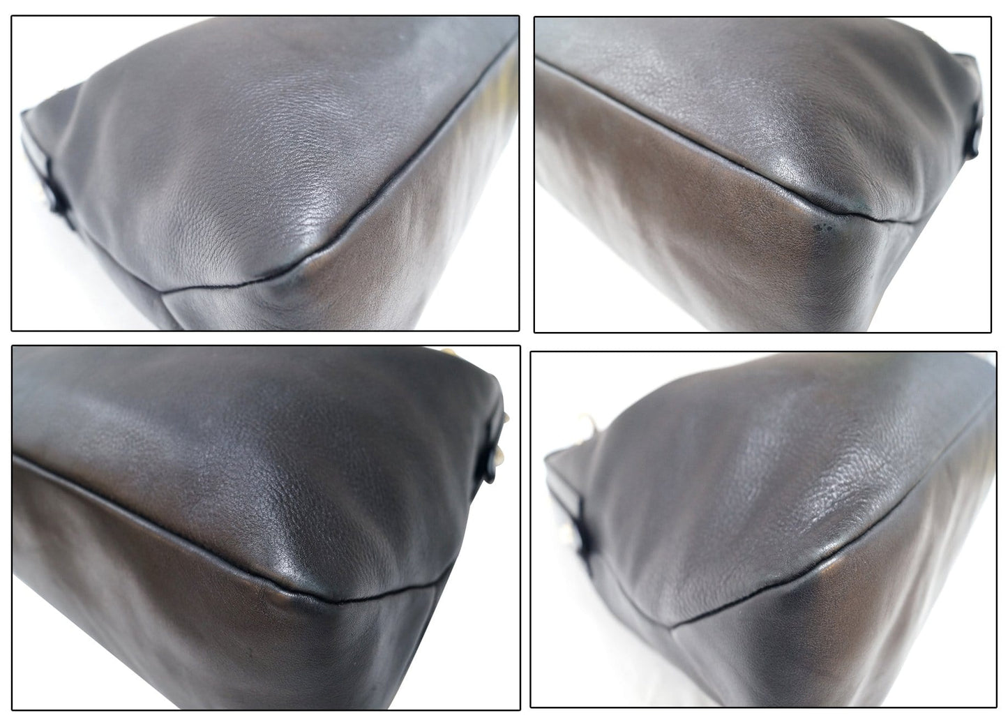 GUCCI Black Leather Horsebit Hobo Bag 115867