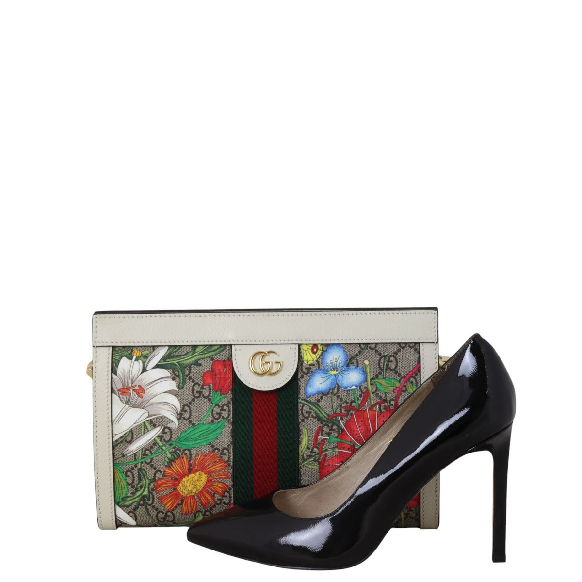Gucci Ophidia GG Supreme Flora Small Shoulder Bag