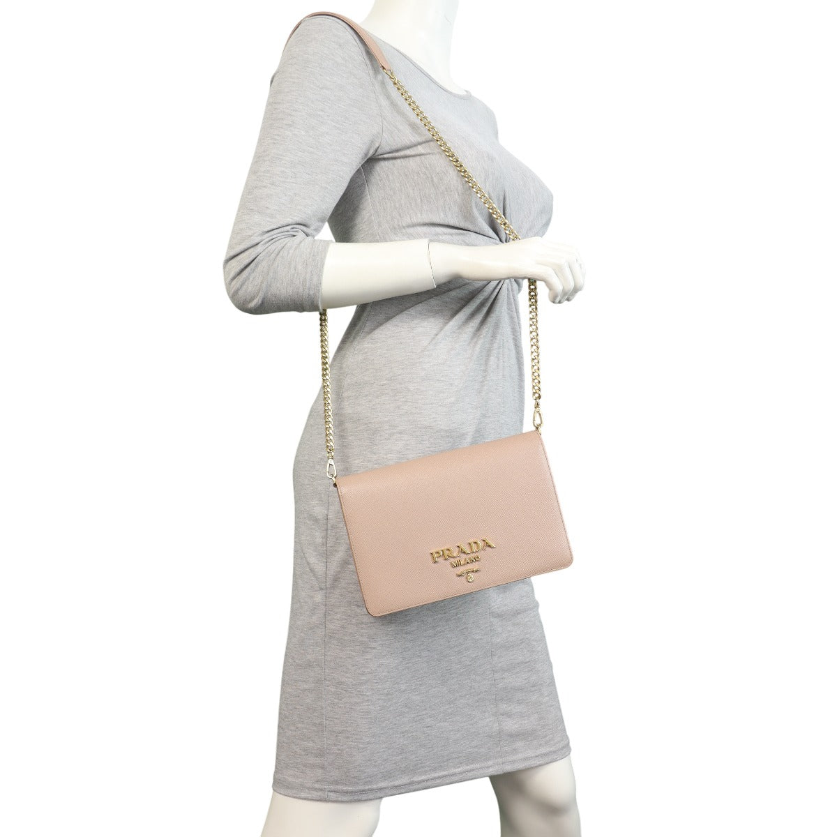 Prada Saffiano Mini Chain Bag