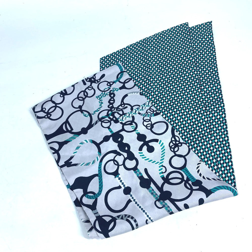 HERMES scarf silk green Maxi Twilly Women