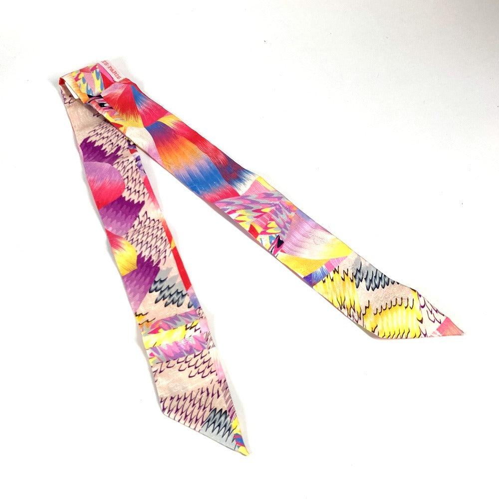 HERMES scarf silk multicolor Twilly Twilly