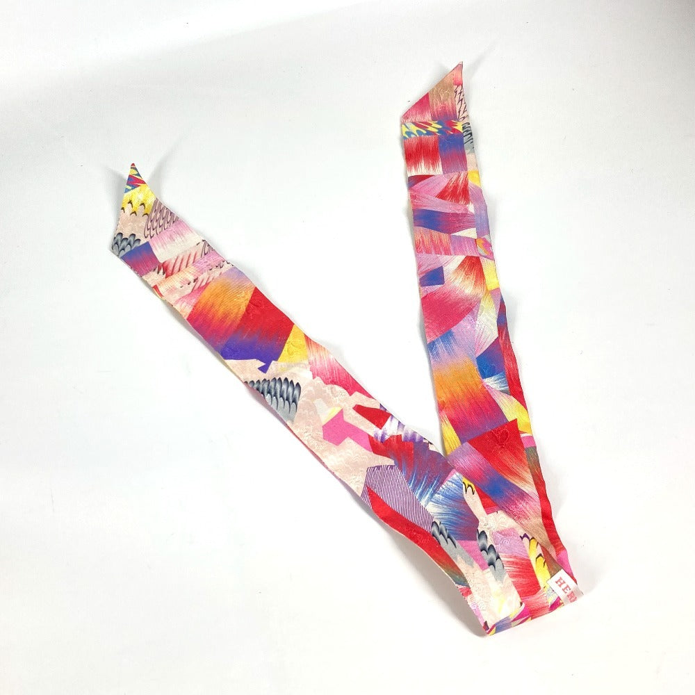 HERMES scarf silk multicolor Twilly Twilly