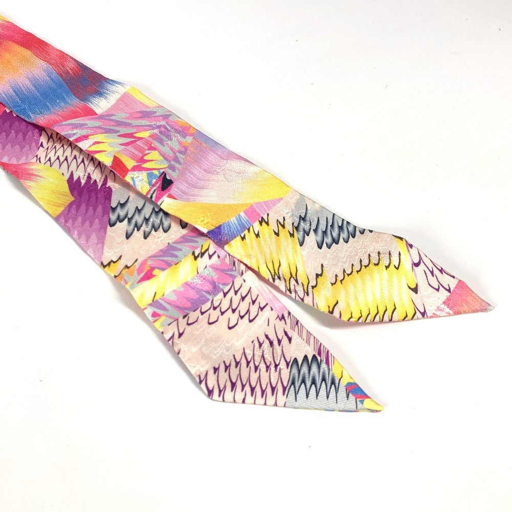 HERMES scarf silk multicolor Twilly Twilly