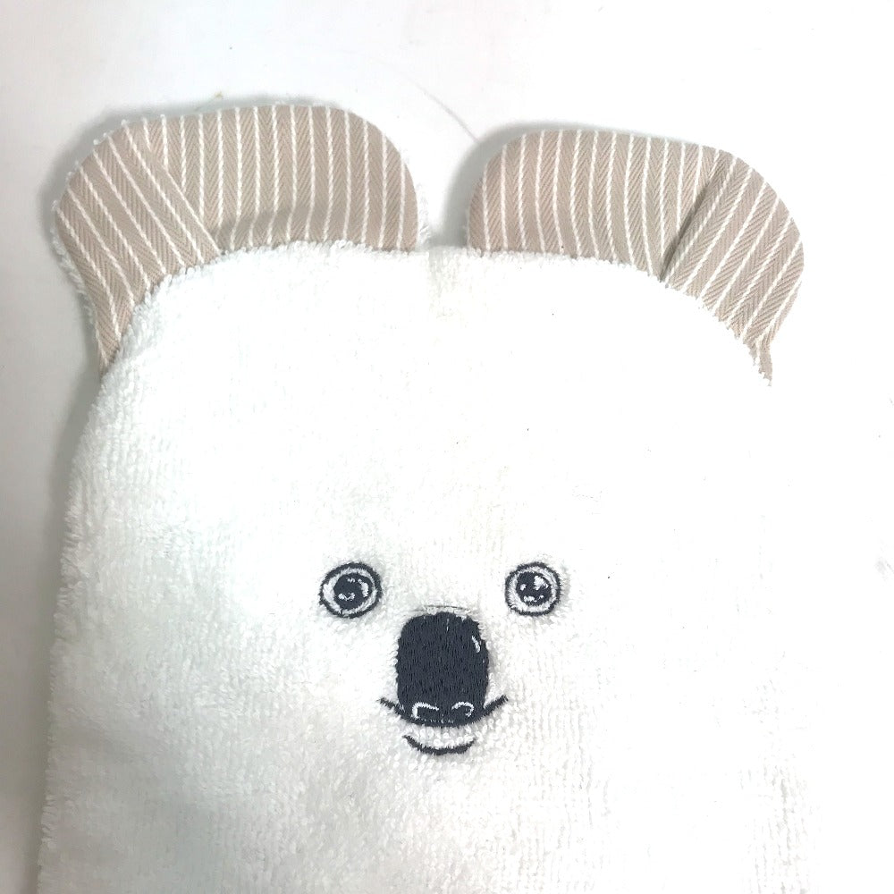 HERMES towel cotton white baby baby Koala washcloth pass-through body mittens Kids