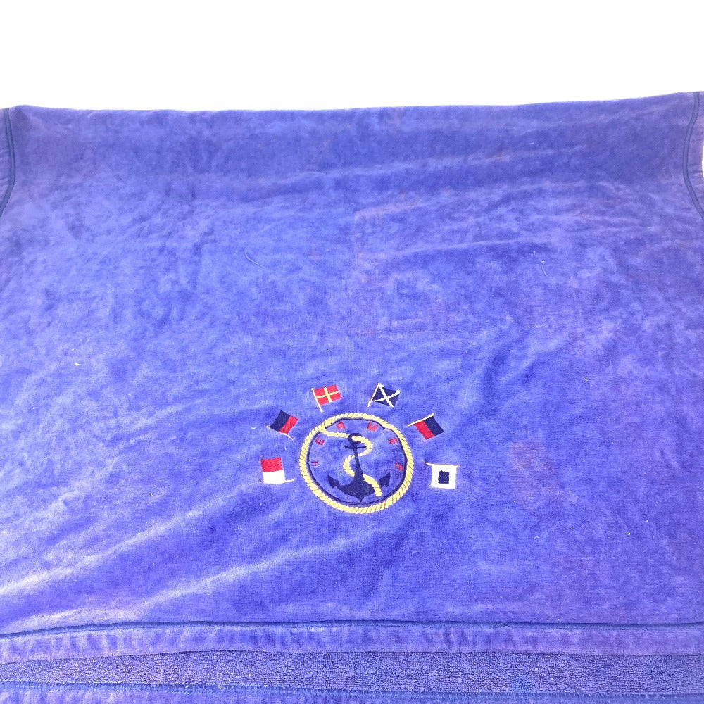 HERMES towel cotton Blue type Bath towel Interior Throw Blanket Marine Pattern Women