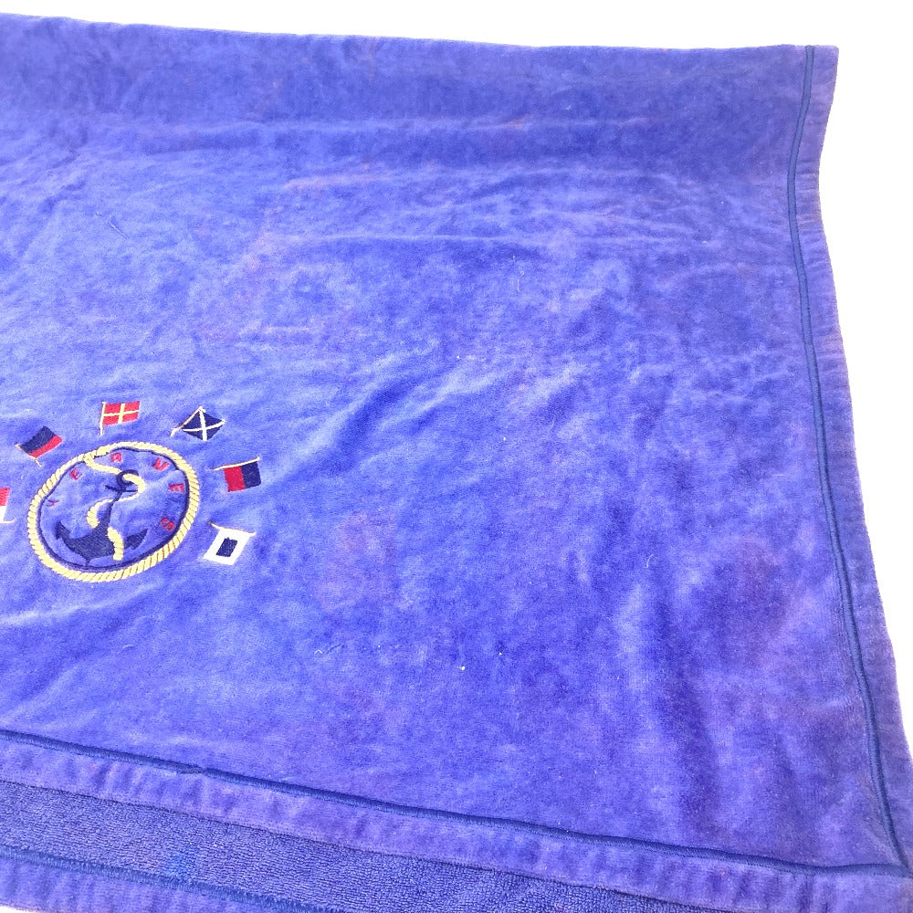 HERMES towel cotton Blue type Bath towel Interior Throw Blanket Marine Pattern Women