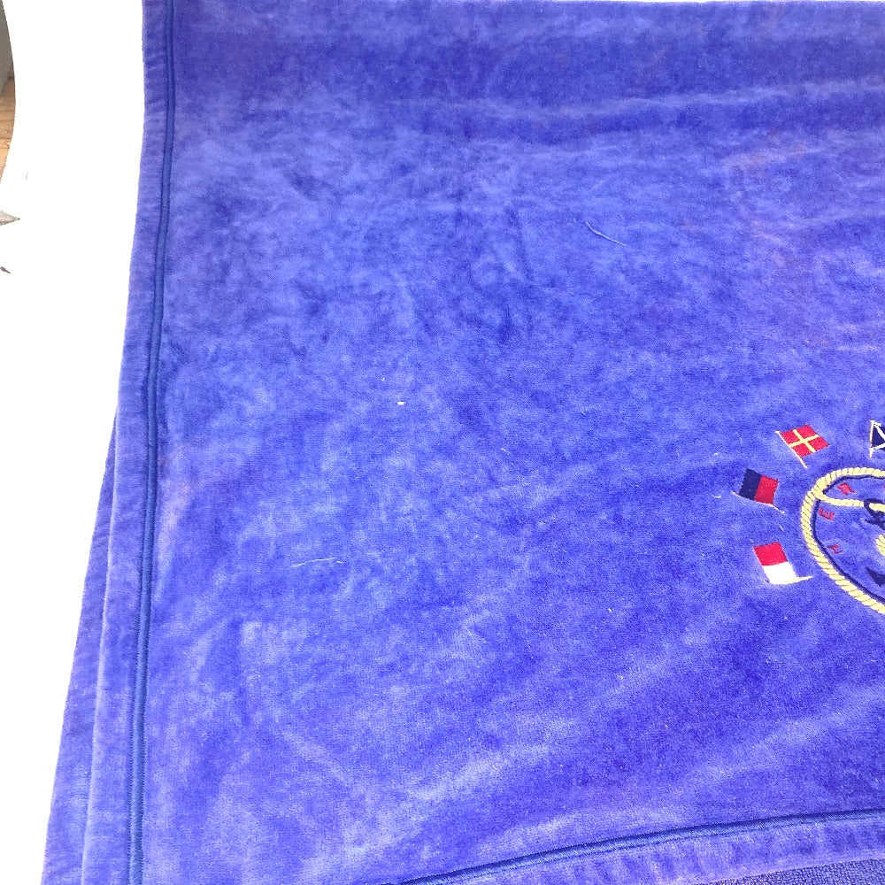 HERMES towel cotton Blue type Bath towel Interior Throw Blanket Marine Pattern Women