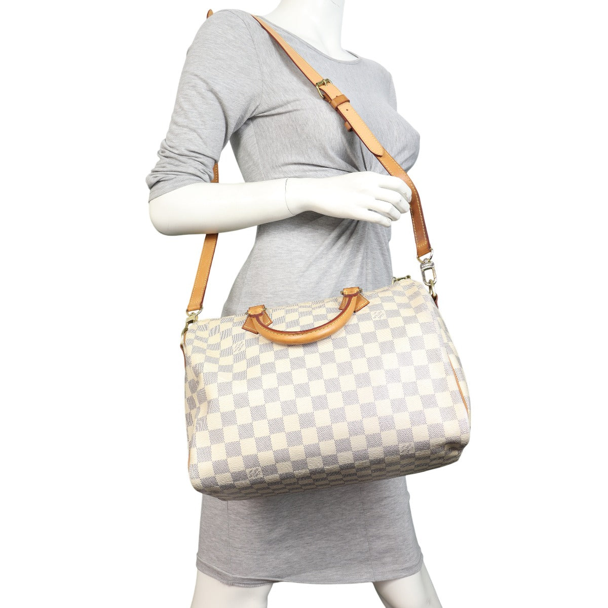 Louis Vuitton Speedy 30 Bandouliere Damier Azur