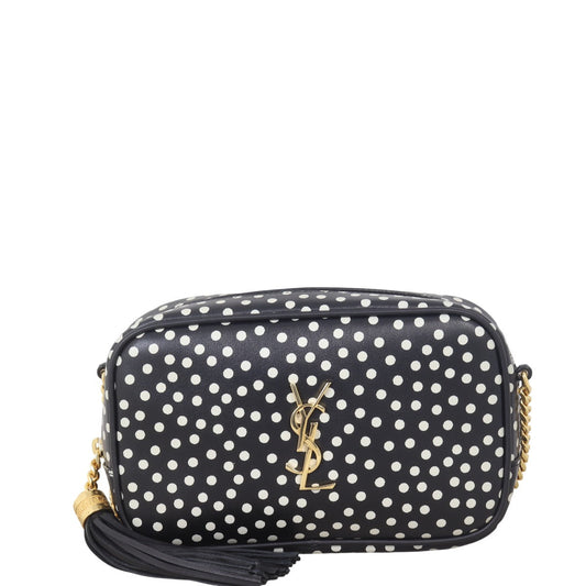 Saint Laurent Lou Mini Camera Bag Polka Dot