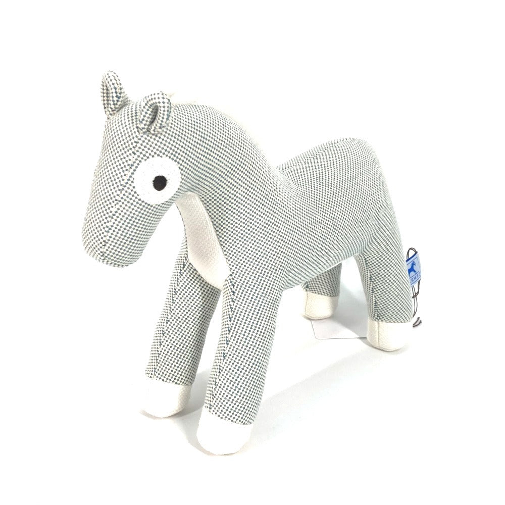 HERMES Plush Doll cotton blue horse cheval Cheval Honore Epoppe Horse Kids