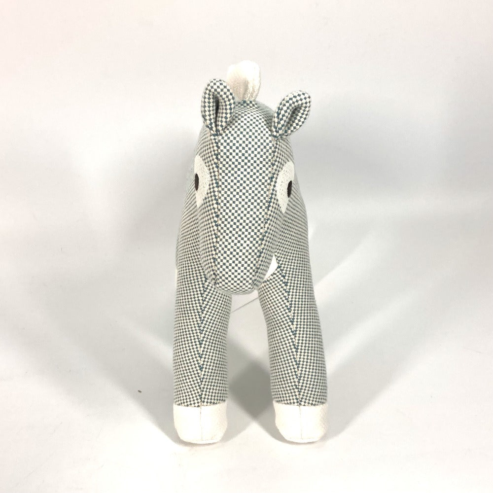 HERMES Plush Doll cotton blue horse cheval Cheval Honore Epoppe Horse Kids