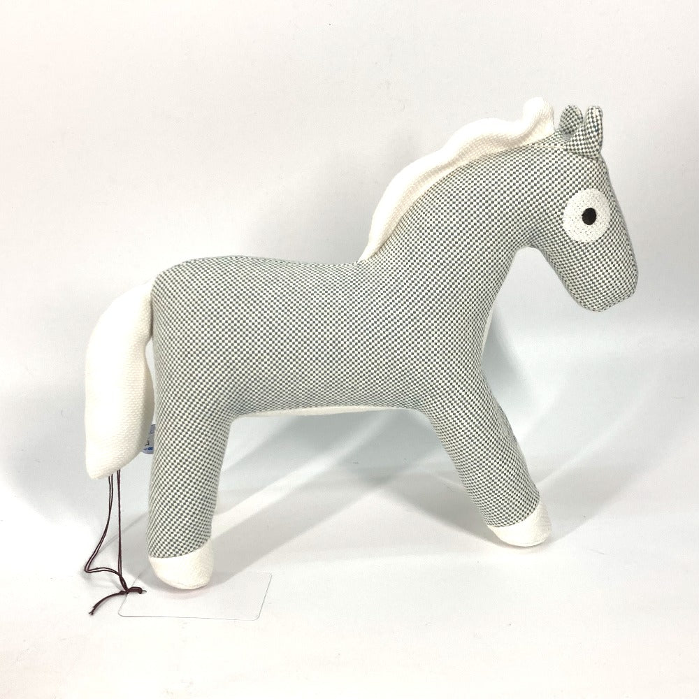 HERMES Plush Doll cotton blue horse cheval Cheval Honore Epoppe Horse Kids