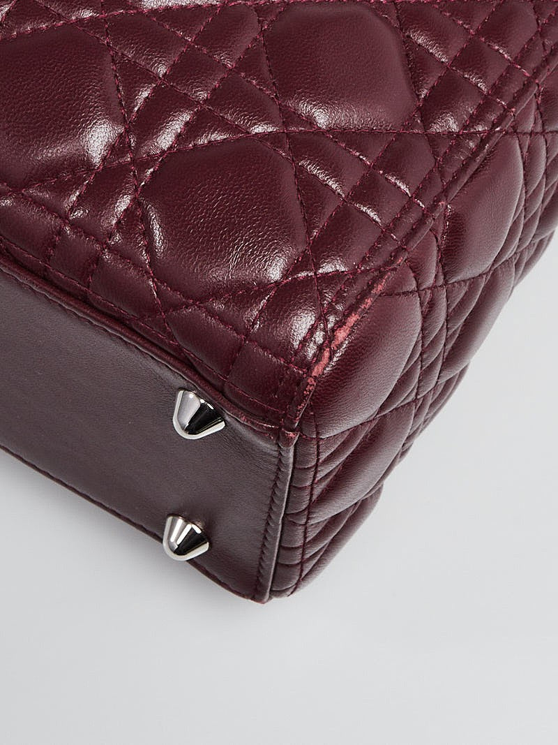CHRISTIAN DIOR LAMBSKIN LADY DIOR BAG