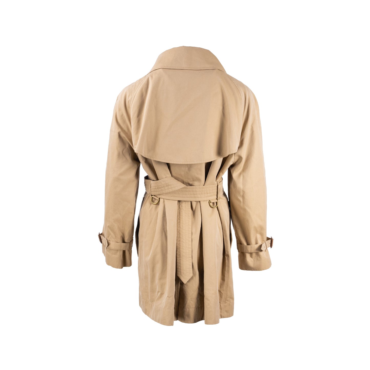 Burberry Size 10 Mid-Length Trench Coat Beige