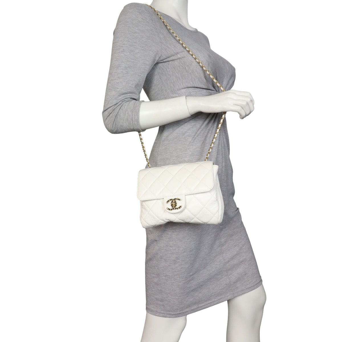 Chanel CC Square Flap Accordion Mini