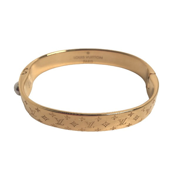 LOUIS VUITTON bracelet M00251 Gold Plated gold Cuff nanogram Monogram Small size Women S