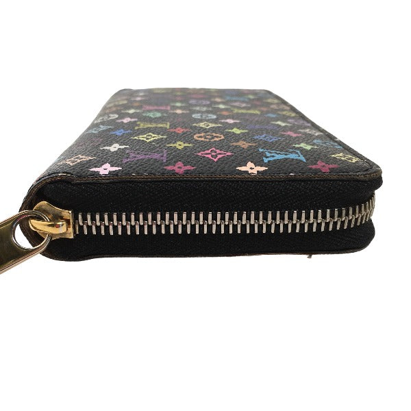 LOUIS VUITTON Long Wallet Purse M60050 Monogram canvas, leather Multicolor x noir Long Wallet Purse Monogram multicolor Zippy wallet Women(Unisex)