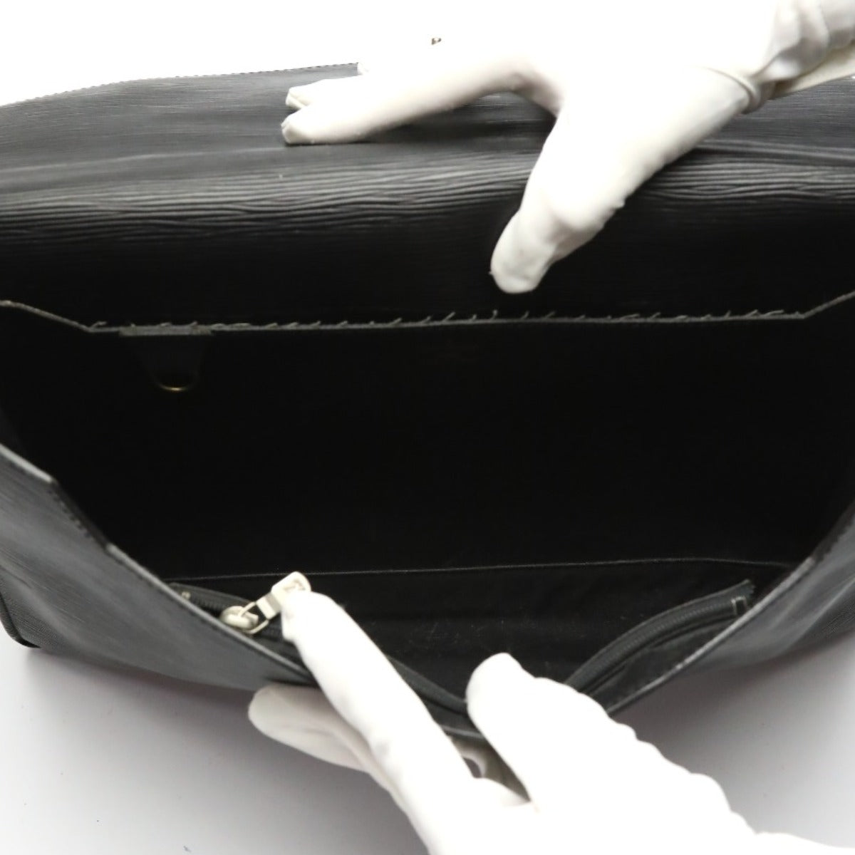 LOUIS VUITTON Business bag M54462 Epi Leather Noir Business bag Epi Porto de cuman bandouliere mens