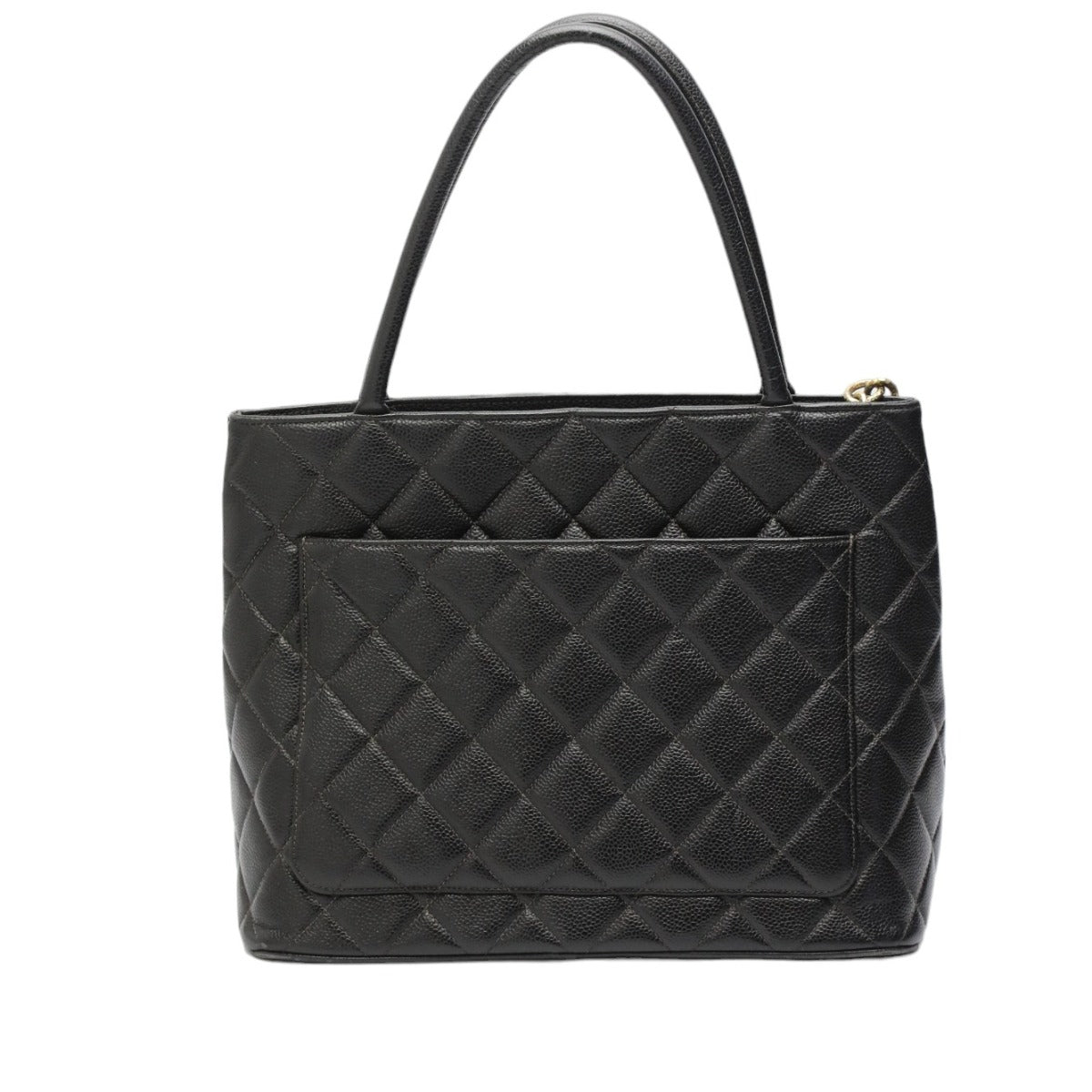 CHANEL Tote Bag Matt caviar skin black Handbag Caviar skin Replica Tote Women