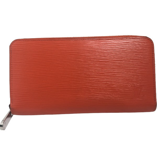 LOUIS VUITTON Long Wallet Purse M60310 Epi Leather Orange Zip Around Epi Zippy wallet Women