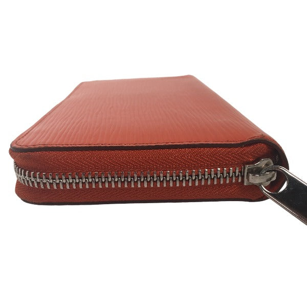 LOUIS VUITTON Long Wallet Purse M60310 Epi Leather Orange Zip Around Epi Zippy wallet Women