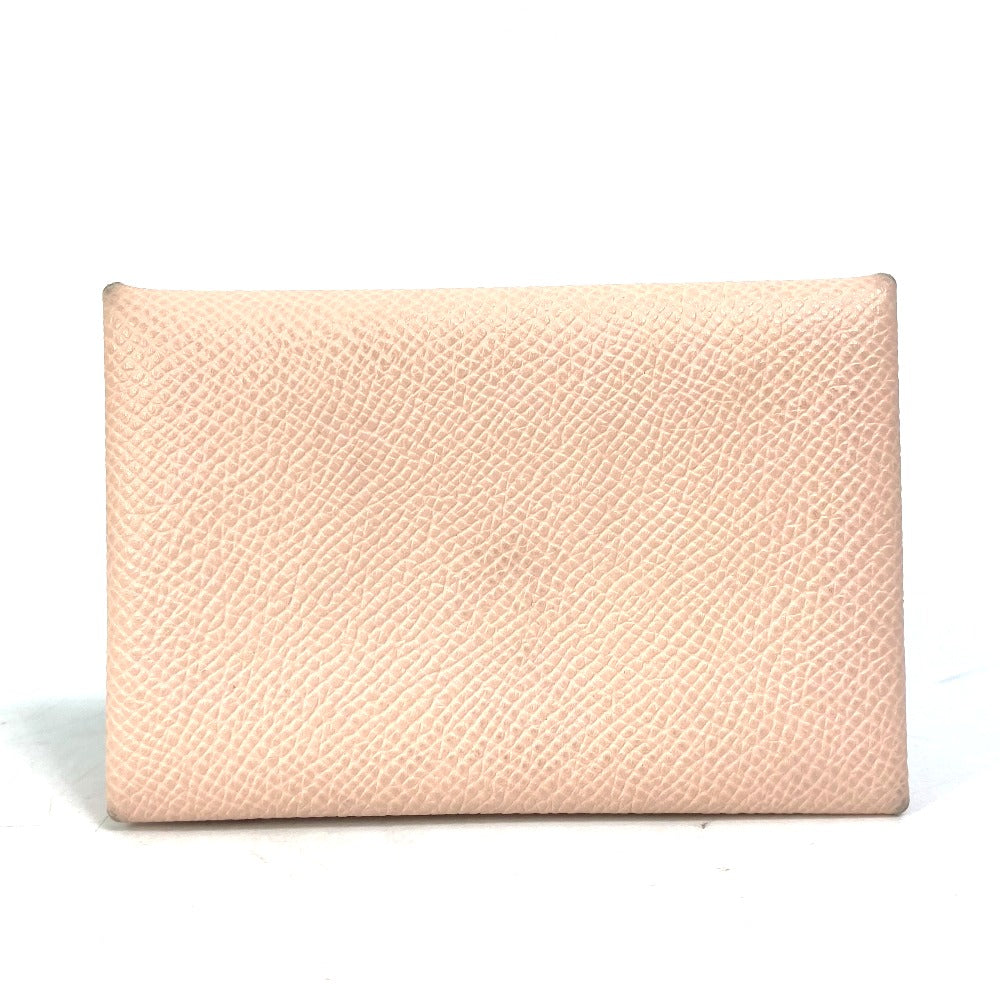 HERMES Card Case Epsom Pink type By color Calvi Verso Women