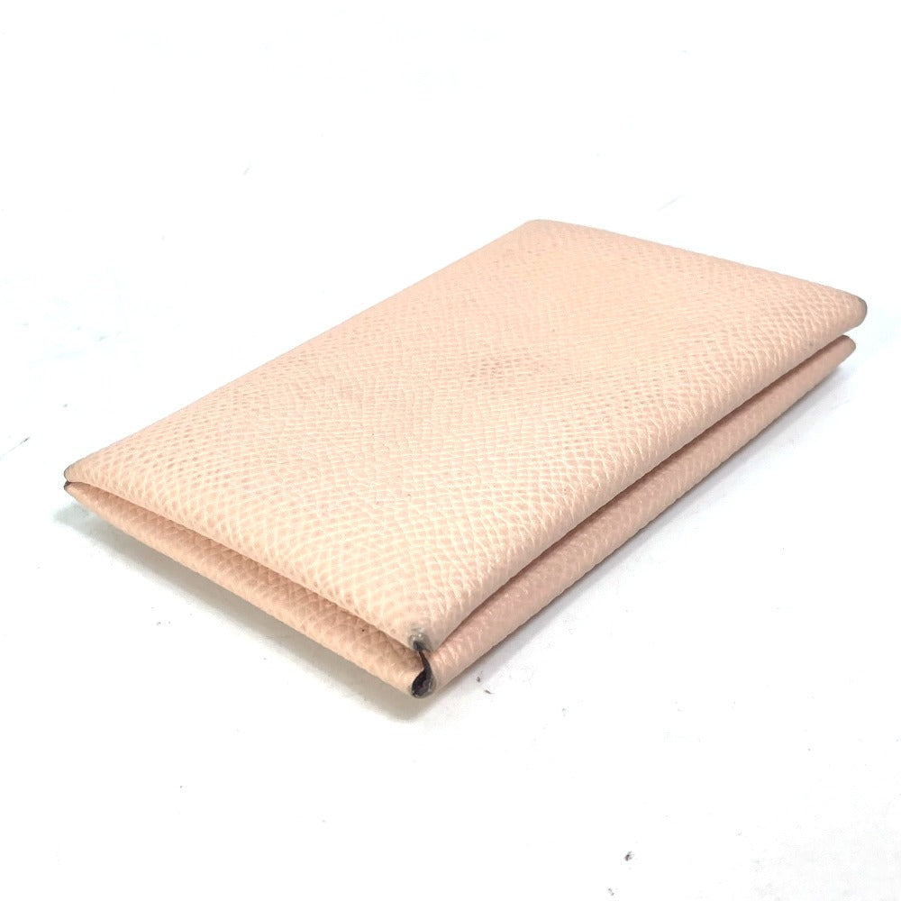 HERMES Card Case Epsom Pink type By color Calvi Verso Women