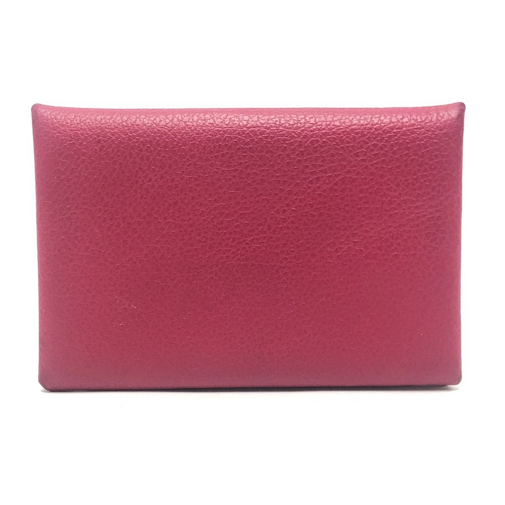 HERMES Coin case Evercolor pink Calvi