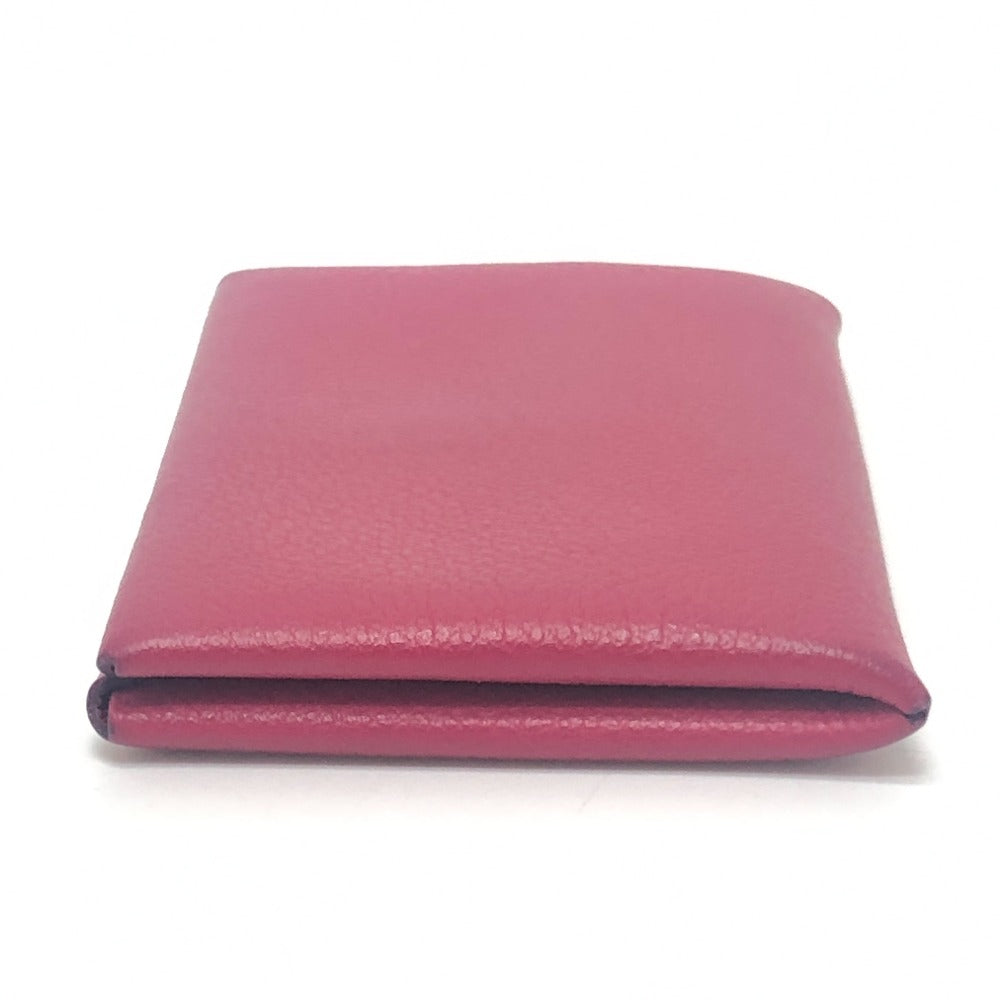 HERMES Coin case Evercolor pink Calvi