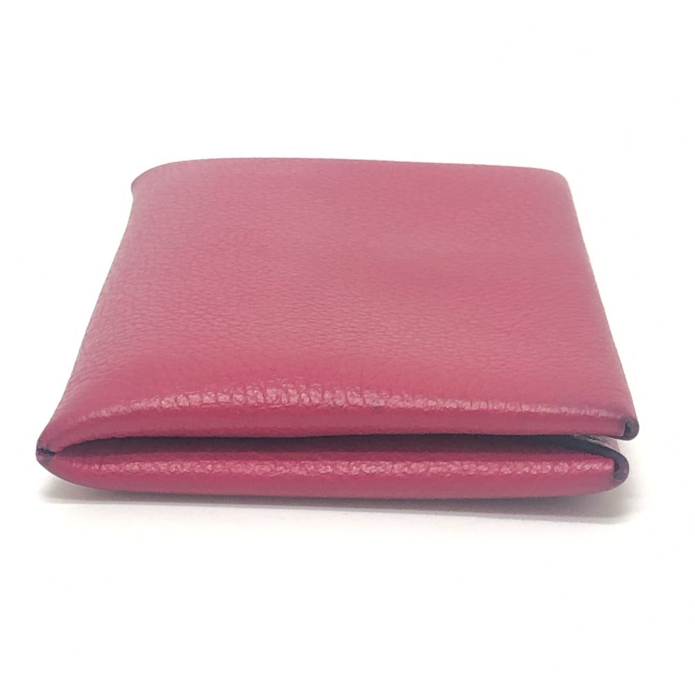 HERMES Coin case Evercolor pink Calvi