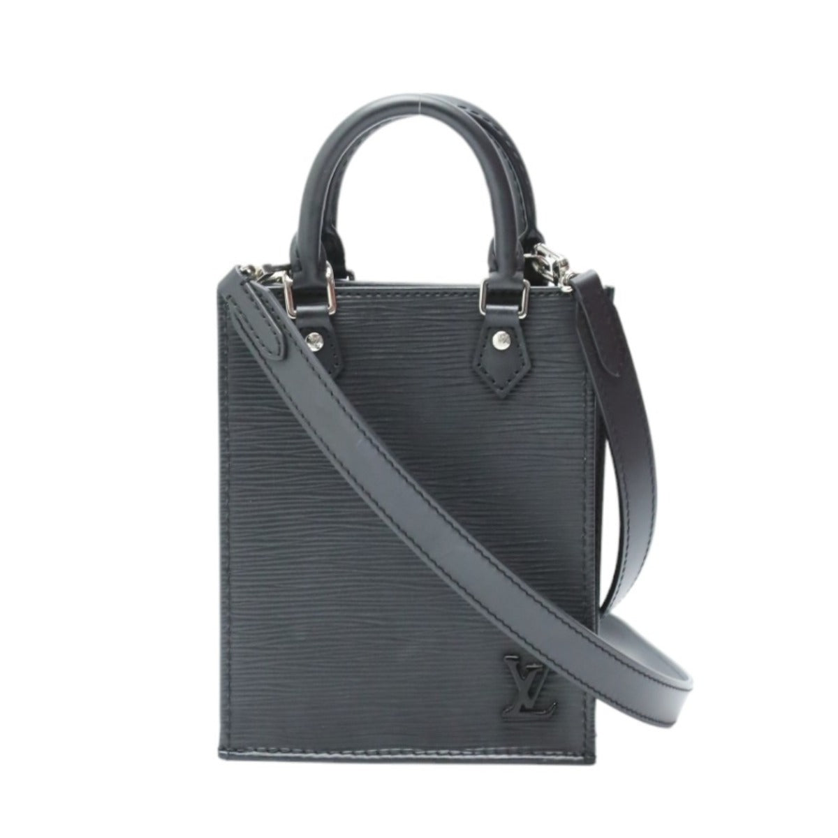 LOUIS VUITTON Shoulder Bag M69441 Epi Leather black Shoulder Bag Epi Petit Sac Plat unisex(Unisex)