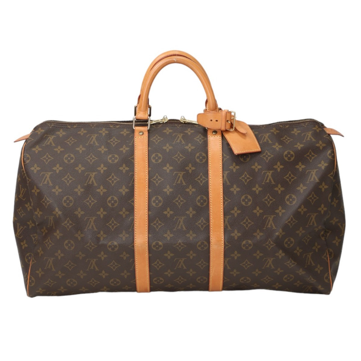 LOUIS VUITTON Boston Duffel bag M41424 Monogram canvas Brown Travel bag Monogram Keepall 55 mens(Unisex)