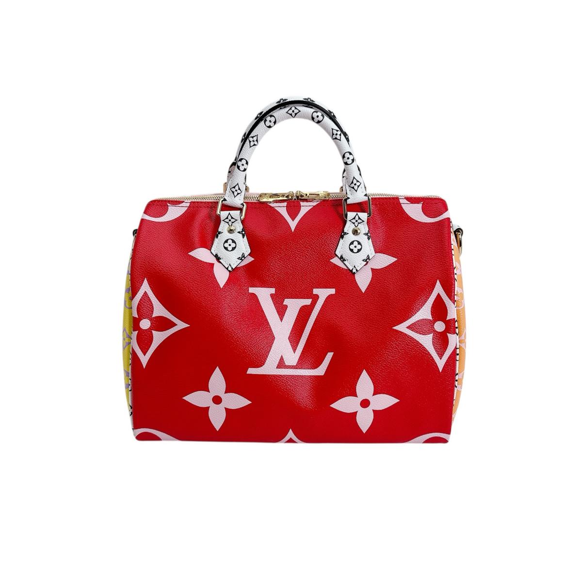 LOUIS VUITTON Shoulder Bag M44573 Rouge x pink Shoulder Bag Monogram Giant Speedy bandouliere 30 Women