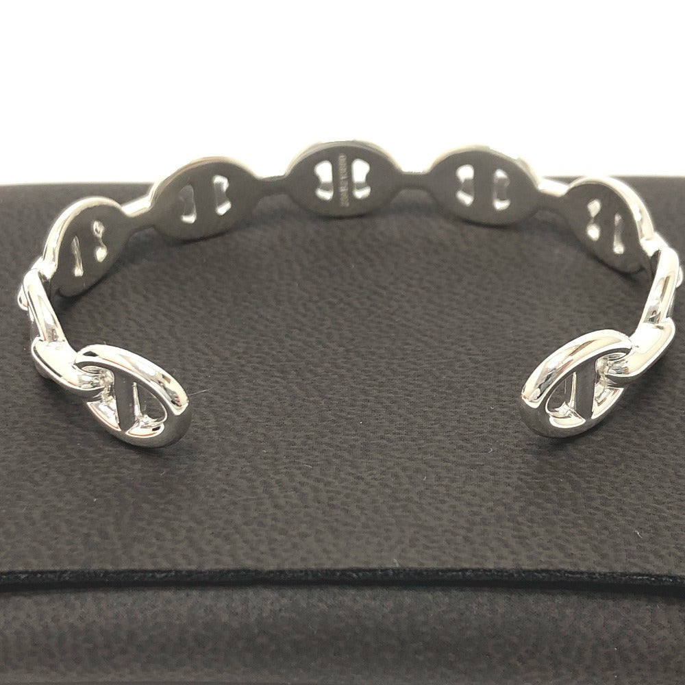 HERMES Bangle SV925 Silver Chene Dunkle Enchaine Women