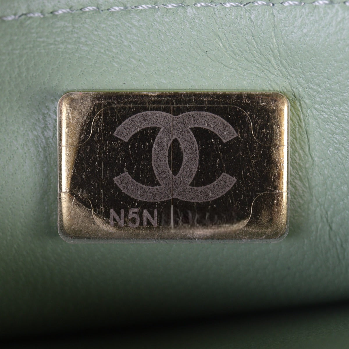 Chanel Logo Top Handle Wallet on Chain