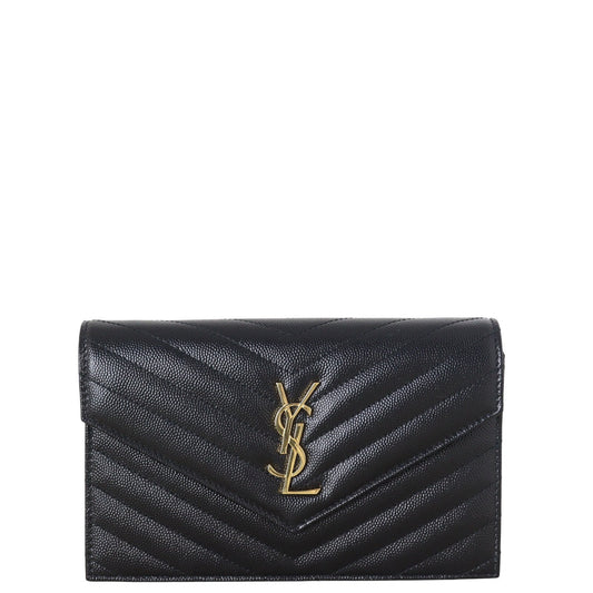 Saint Laurent Cassandre Envelope Chain Wallet