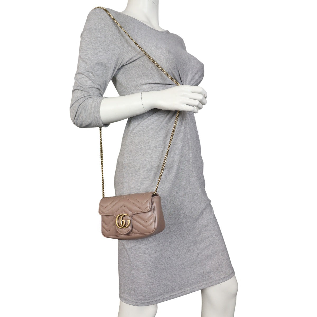 Gucci GG Marmont Matelasse Super Mini Shoulder Bag
