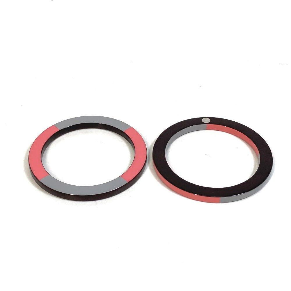 HERMES Bangle Wood, Lacquer Brown x Pink x Gray Accessories Bracelets Serie Wood Crudsell Women