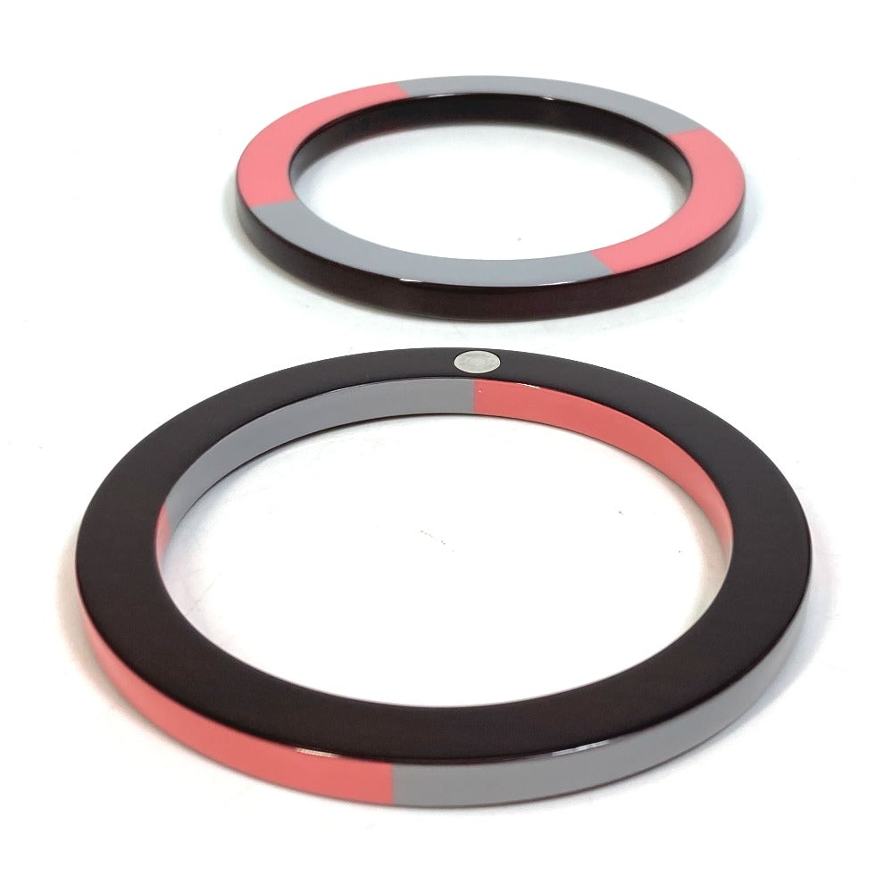 HERMES Bangle Wood, Lacquer Brown x Pink x Gray Accessories Bracelets Serie Wood Crudsell Women