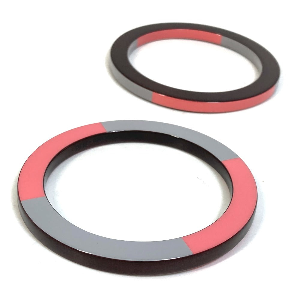 HERMES Bangle Wood, Lacquer Brown x Pink x Gray Accessories Bracelets Serie Wood Crudsell Women