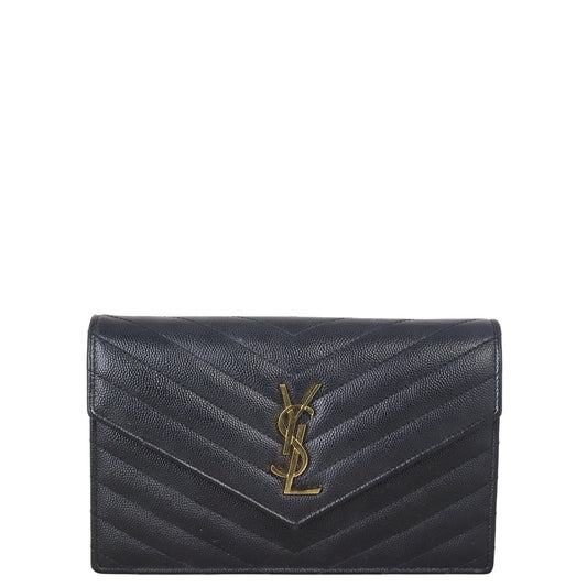 Saint Laurent Cassandre Envelope Chain Wallet