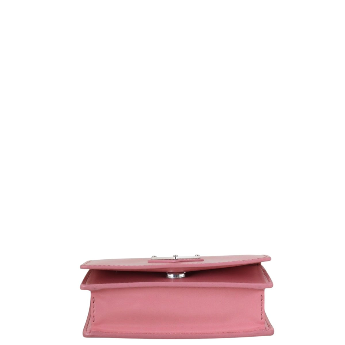 Prada Brushed Leather Chain Card Holder