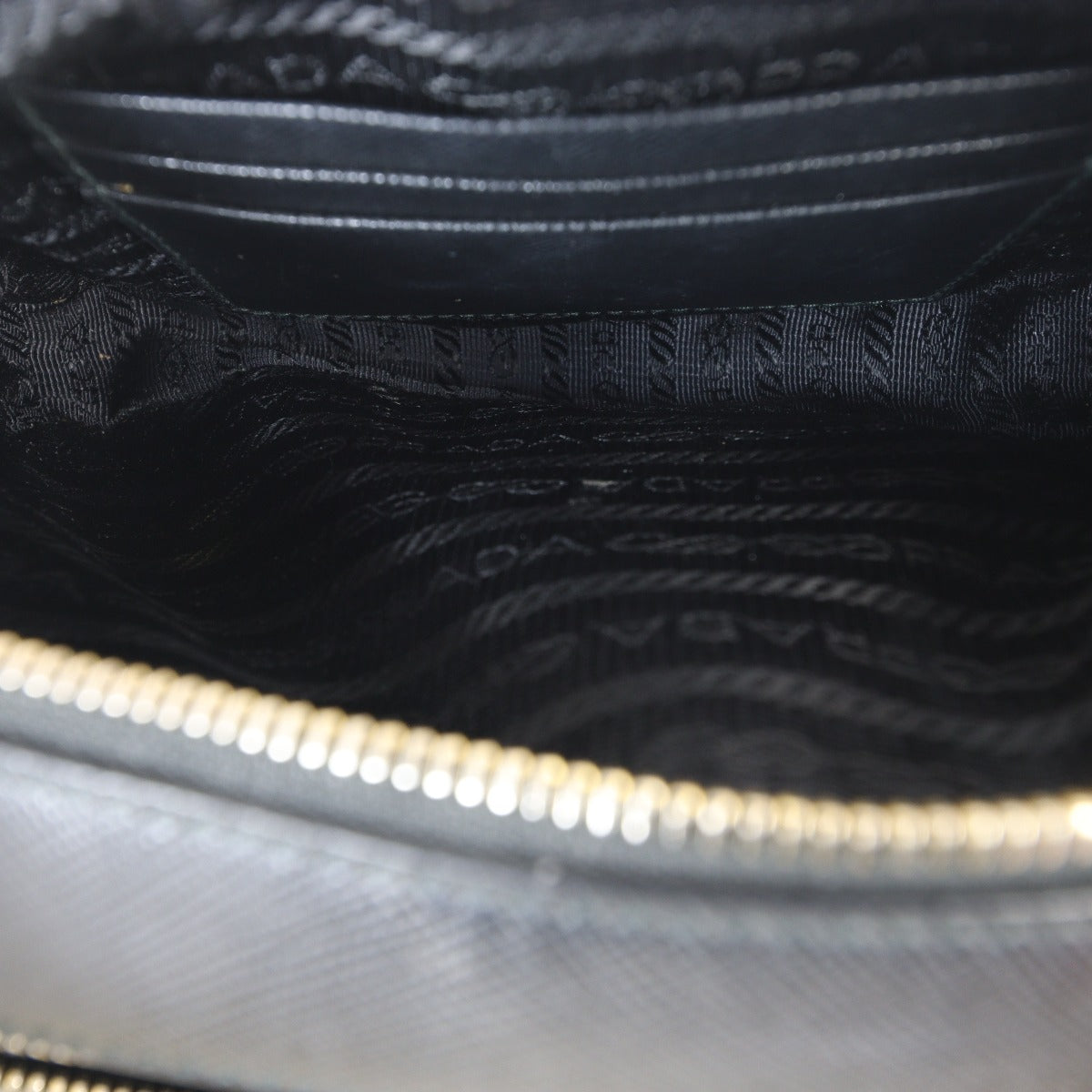 Prada Saffiano Lux Double Zip Camera Bag