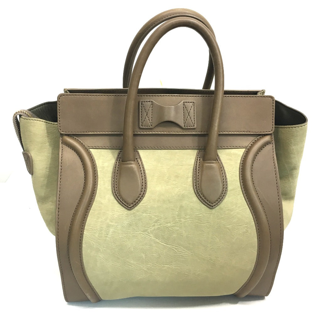 CELINE Handbag 165213 leather beige Mini shopper Luggage Women